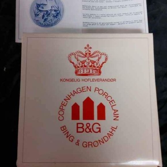 VINTAGE B&G BING & GRONDAHL COPENHAGEN PORCELAIN MOTHER'S DAY 1973. - Picture 7 of 7